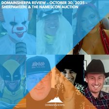 DomainSherpa Review – October 30, 2025 – Sherpaween! & the NamesCon Auction